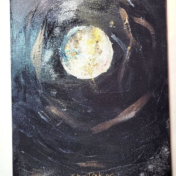 Wendy Gell Artwork Painting Star Trek or My Crystal Ball. - Picture 2 of 2